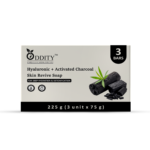 Oddity Activated Charcoal Soap with Hyaluronic Acid 75gm x 3 - Image 3