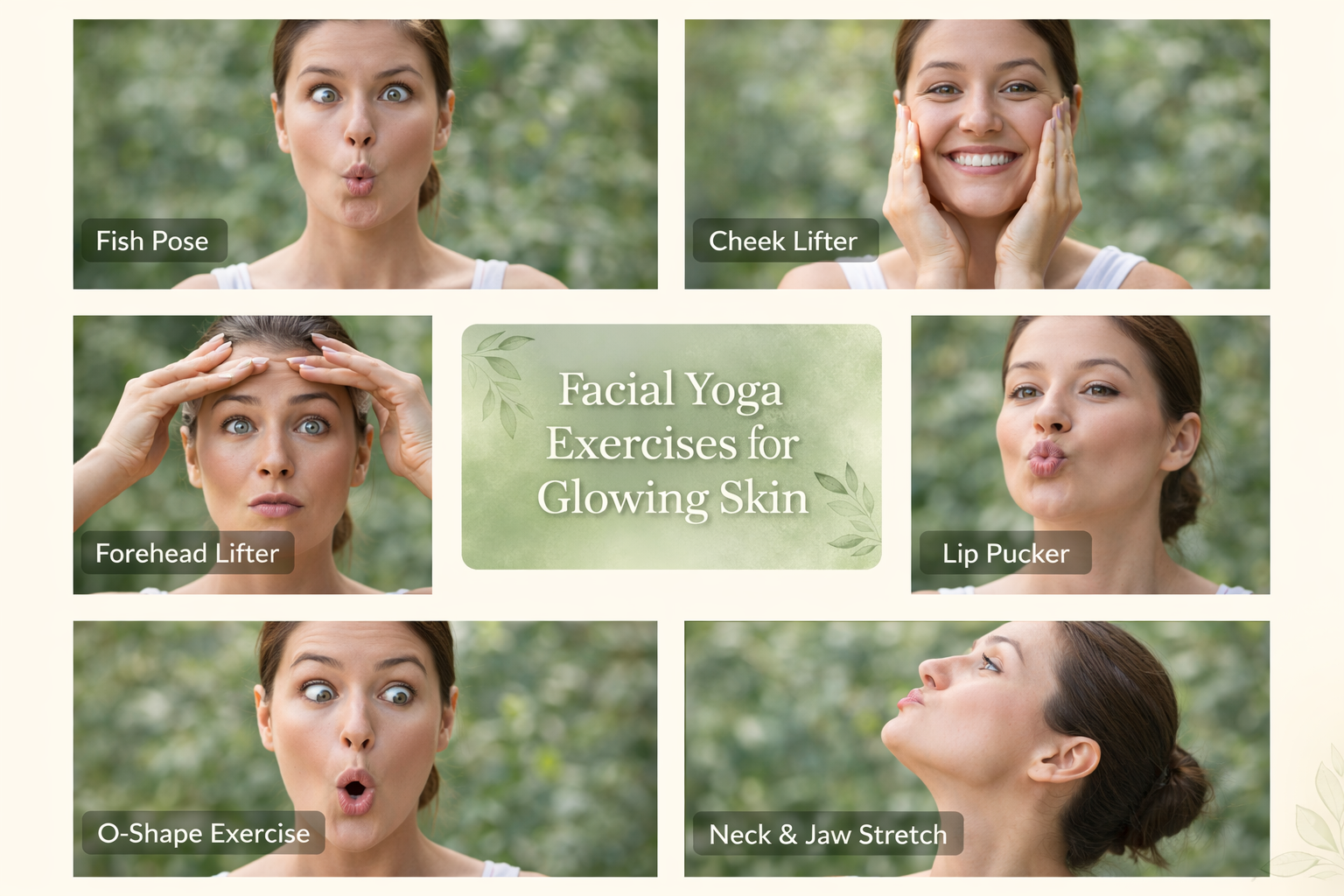 10 Face Yoga Exercises forGlowing Skin You Can Do at Home