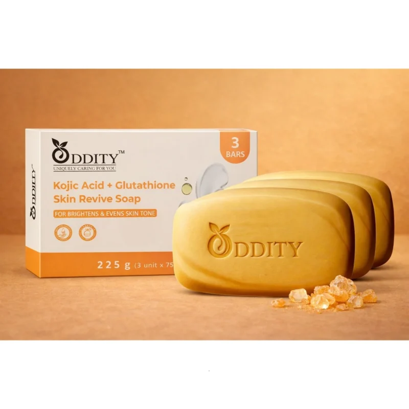 Oddity kojic acid and glutathione skin revive soap for brightness