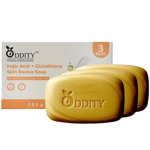 Oddity kojic acid and glutathione skin revive soap for brightness