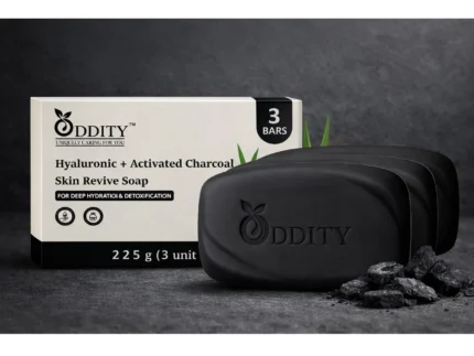 Oddity hyaluronic activated charcoal skin revive soap pack of 3